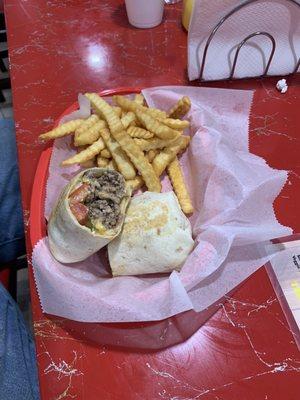 Cheeseburger wrap