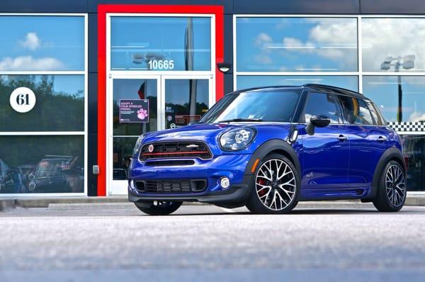 2015 JCW Countryman with H&R Super Sport springs & spacers