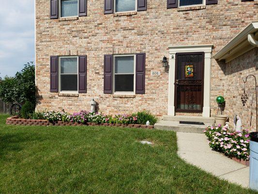 Our house before the front porch.