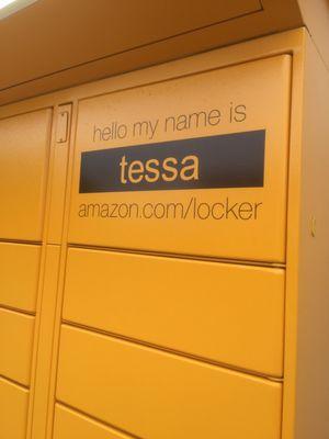 Tessa will hold your Amazon stuff until you can come pick it up