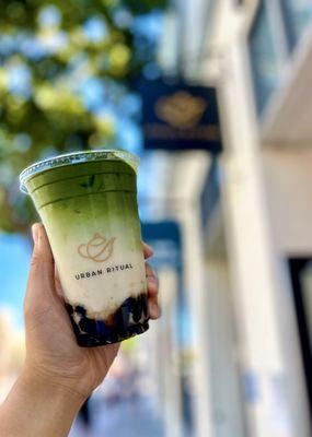 Matcha Toffee w/ Boba