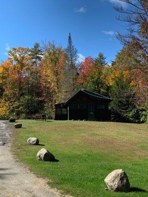 Hide A Way cabin in the fall.