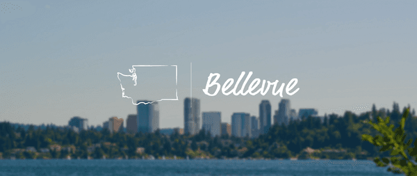 The skyline of Bellevue, Washington.