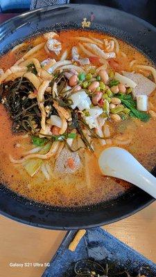 Pork, Pork Liver and Pork Intestine Rice Noodle Soup