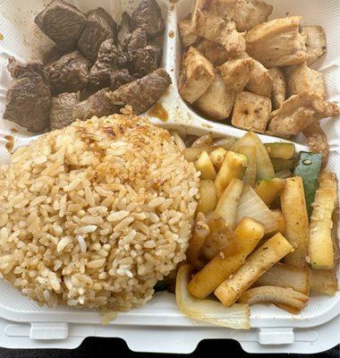 Steak and Chicken Hibachi