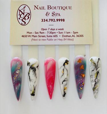 Marble Nails design