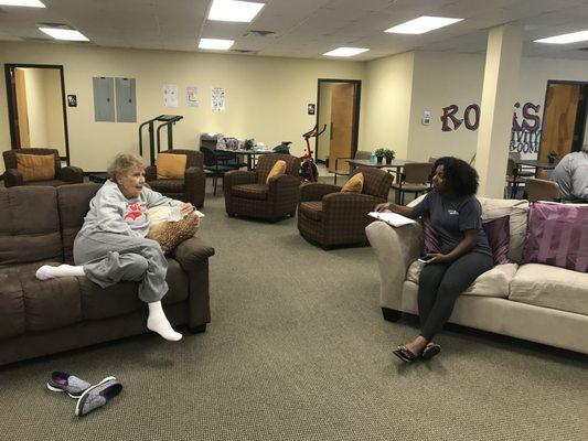 Georgia Southern Student Interviewing Beverly