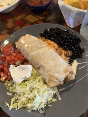 Chorizo chimichanga