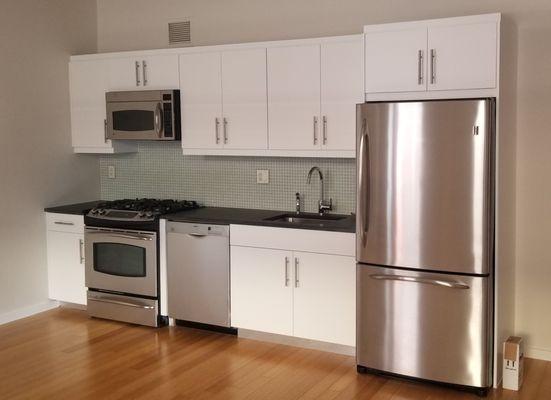 Kitchen cabinets painted white Brooklyn