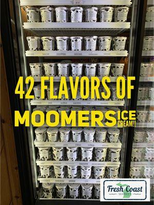 We carry a huge selection of Moomers Ice Cream!