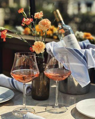 Refreshing Rose on Basil's Patio