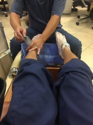 Spa pedicure for $22