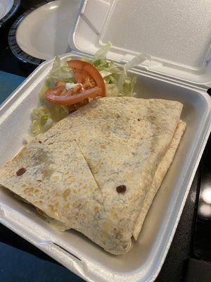 Carnitas quesadilla