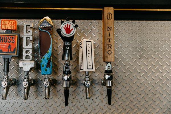 More than 20 local beers on tap