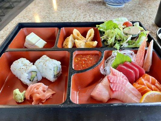 Sashimi Bento Box Lunch