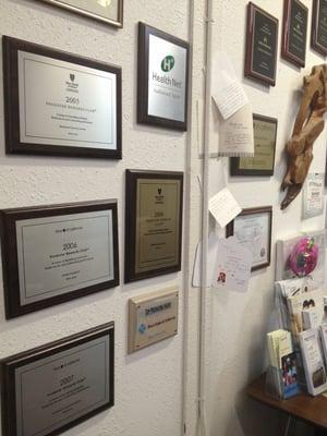 Various awards