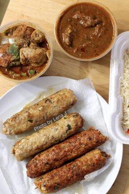 Sheesh Chargha Afghani ($6.99 for 4 pcs), Sheesh Chargha Hyderabadi ($7.99 for 4 pcs)