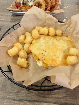 Beer cheese burger (comes in tortillas instead of bun, wonderful)