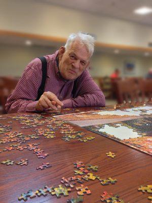 All of our residents enjoy enrichment activities on a daily basis including games, outings, volunteer opportunities, and more.