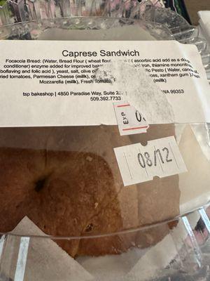 Expiration date replaced on sandwich