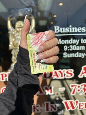 Chrome French tips