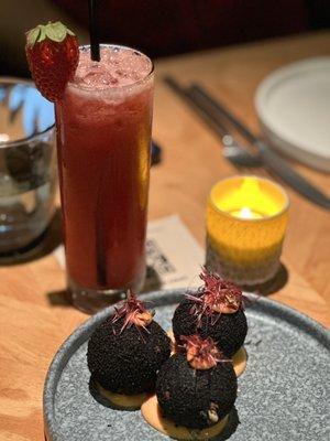 WELCOME TO THE JUNGLE and BLACK MUSHROOM ARANCINI