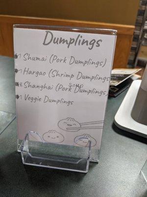 Calling in an order? Even more delicious dumpling options.