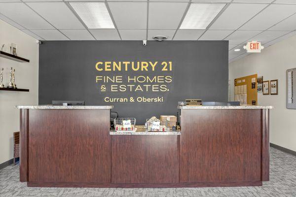 inside CENTURY 21 Curran & Oberski office building main lobby