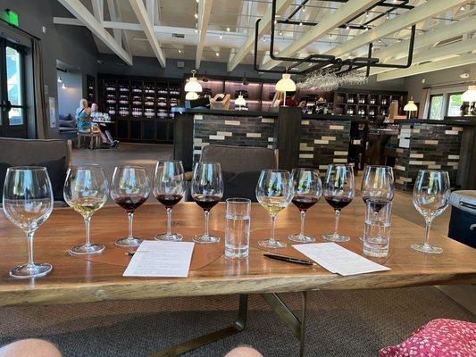 Wine tasting flight