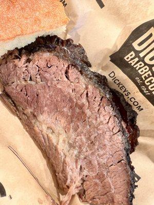 Dry, overcooked brisket