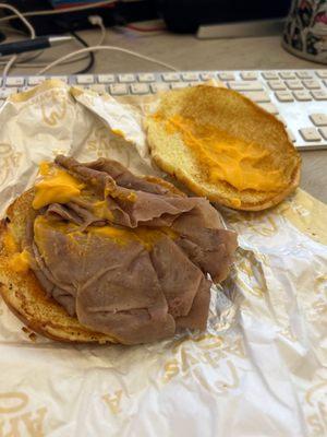 This is not a "double" beef n cheddar!!! So frustrating