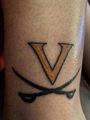 My UVA tattoo!! WAHOOWA!