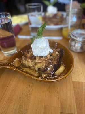 Baked apple pie French toast (daily special)