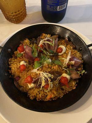 Duck paella