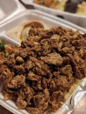 Chicken shawarma plate