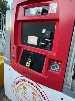 Gas pumps suck!!  Neither worked outside. Pump extremely slow. Plus prices are higher than everywhere else.