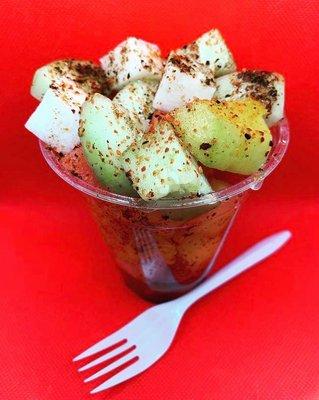 Fruit Cocktails with Tajin, Salt, and Lime