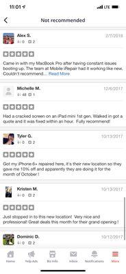 Our "not recommend 5 star reviews"