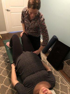 Getting adjusted while pregnant will decrease pain and make for easier delivery!