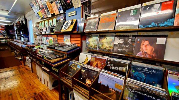 Vinyl records selection.