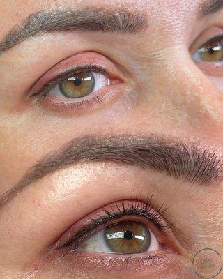 A close up look at a recent eyeliner service. An eyeliner tattoo was the perfect enhancement to highlight this clients gorgeous eyes!