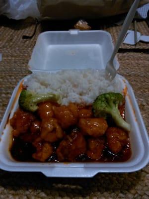 General T'so Chicken w/ White Rice