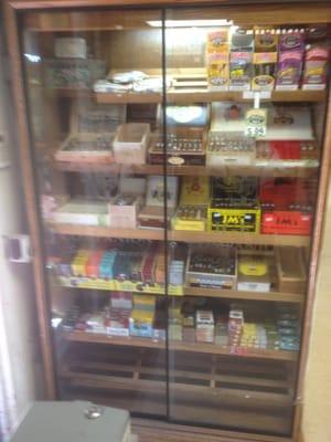 Large selection of fine cigars and clove cigars