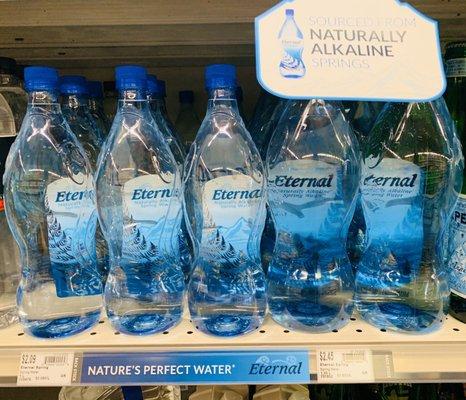 Eternal Water-Naturally Alkaline, Natural Electrolytes, Natural pH Spring Water. Available Here at Natural Grocer's!!