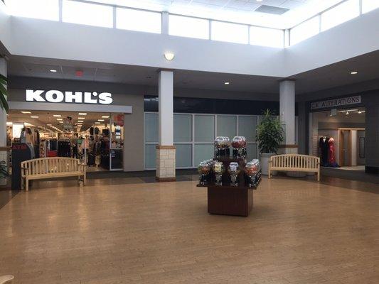 Inside right next to Kohl's