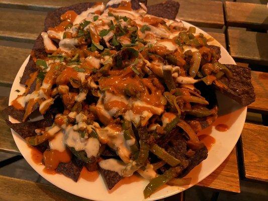 vegan loaded nachos!