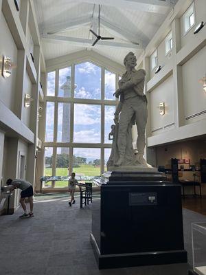 Inside the visitor center