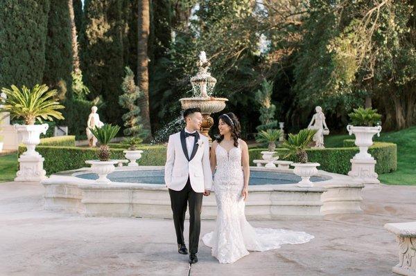 Client Courtney on her wedding day.