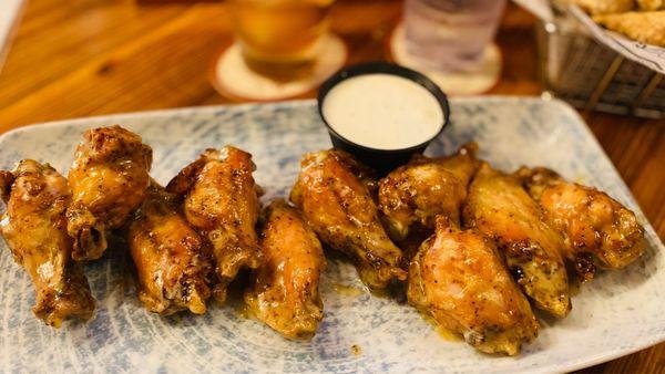 Honey mustard chicken wings