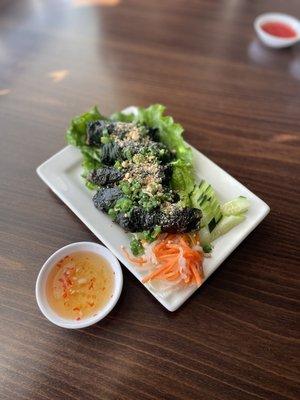 Vietnamese Grilled Beef wrapped in betel leaves